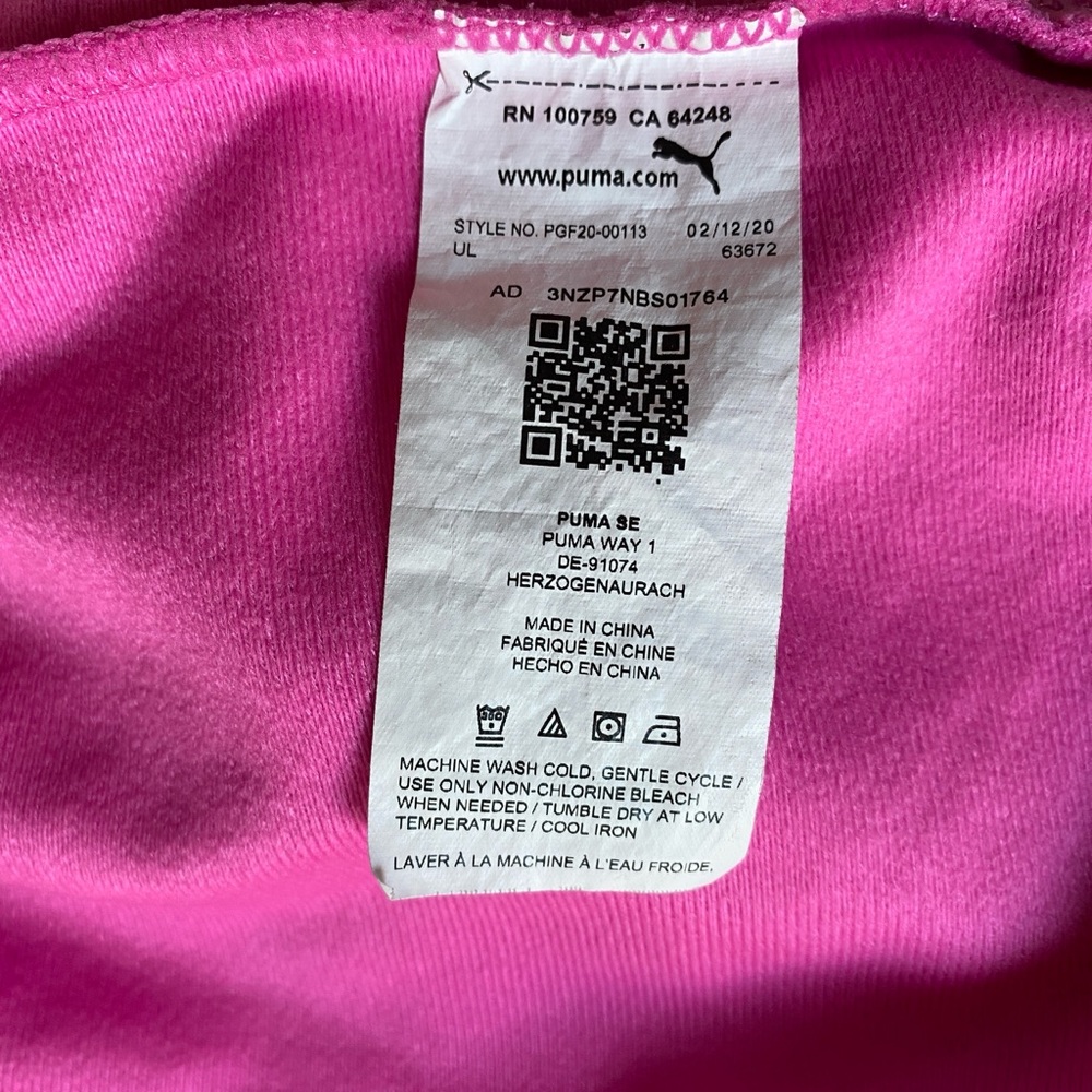 Puma Kids Jacket in Pink - Picture 5 of 5